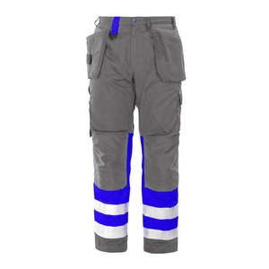 Pantalons de travail pour hommes à visibilité accrue, antistatiques, thermiques, de sécurité, pour les activités de plein air et la pluie - Product Image 2