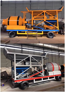 Mobiele 60m3/H Gereed Mix Betonbatching Fabriek Met 100T Cement Silo Volautomatische Controle Pomp & Motor Versnellingsbak - Product Image 4