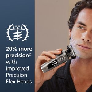 Afeitadora Eléctrica Húmeda/Seca con Tecnología LiftCut, Recortadora de Precisión para Nariz y Cara, Base de Carga Inalámbrica, Sistema de Limpieza, Resistente al Agua IPX7 - Product Image 6