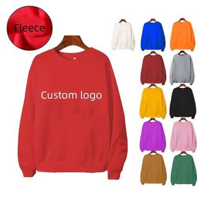 Pull-over crocheté en éponge française unisexe personnalisé 6XL coupe régulière sweat-shirt col rond brodé en 3D automne 100% coton anti-rétrécissement - Product Image 6