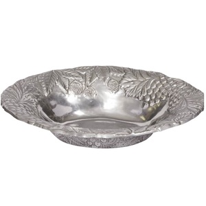 Antiguo acabado comida postre servidor platos arco superior tendencia hecho a mano decorativo antiguo acabado fruta ensalada servir tazón - Product Image 2