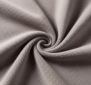 Tissu en molleton de polyester doux anti-bouloches personnalisé de gros pour les vêtements d'hiver et les couvertures - Product Image 1