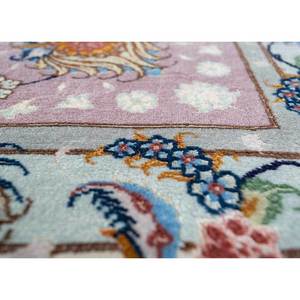 Tapis en laine noués à la main Aalam Ivory pour la maison, le salon, la chambre, le couloir - Avec motif médaillon abstrait Tabriz fait main - Product Image 3