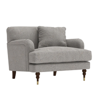 Meubles de Style français, chaise à bras Chorley, meubles d'intérieur minimalistes, canapé simple en bois d'acajou pour meubles de salon