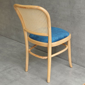 Contemporary <b>Dining</b> <b>Chair</b> with Pu Leather Upholstery and Mesh Wooden Frame - Product Image 6