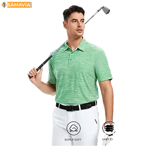 SAMAVIA Camiseta de Golf Personalizable para Hombre, de Secado Rápido, Transpirable, de Poliéster, Lista para Enviar, Ropa Deportiva OEM - Product Image 3