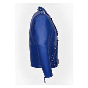 <b>jacket</b> for <b>men</b> High Quality V-neck Rock Punk <b>Canvas</b> Leather <b>Jacket</b> for <b>Men</b> Stylish Coated Leather Front Logo for Bikers OEM - Product Image 3