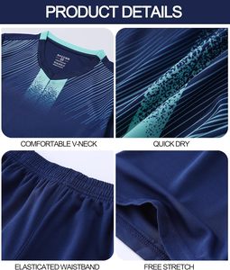 Tenue de football athlétique pour hommes à manches courtes, en matière respirante et légère, prête pour le match - Product Image 3