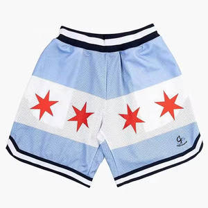 Nouveau Style High Street Summer Basketball Shorts Patchs personnalisés Casual Respirant Mesh Shorts Pour Garçon - Product Image 1