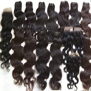 Mèches de cheveux indiens purs et vierges RAW 5A haute qualité, ondulations corporelles/cheveux bouclés, extensions de cheveux humains - Product Image 2