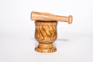 Nuevo mortero y Maja de madera popular para el hogar, restaurante, accesorios de cocina, herramientas de hierbas y especias, trituradora de Medicina de granito - Product Image 5