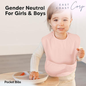 Baberos para bebés y niños pequeños de 6 a 24 meses, imprescindibles para comer, destete Led para bebés, tela suave impermeable para ahorrar desorden - Product Image 3