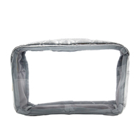 Nouveau design de pochette à cosmétiques avec logo personnalisé sac à cosmétiques matelassé noir matelassé sac à cosmétiques souple avec poignée