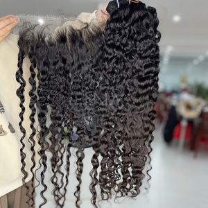 ผมแท้คุณภาพสูงแบบออมเบร บูเมอร์เซ ลอนสี พร้อมผมปิดหน้าผากและผมเป็นมัดสำหรับทำวิก - Product Image 4