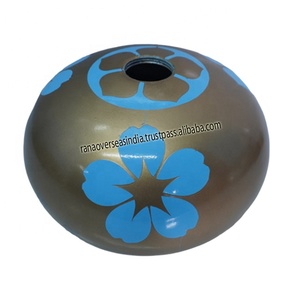 Vase à fleurs en métal aluminium avec fleur pour la décoration de la maison, simple et créatif, moderne et bicolore - Product Image 3