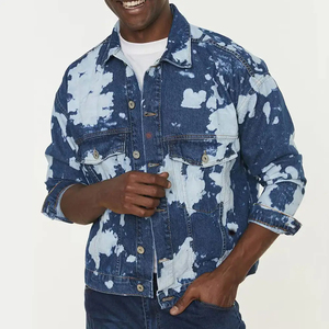 แจ็กเก็ตยีนส์แขนยาวสำหรับผู้ชายเสื้อแจ็กเก็ตยีนส์แฟชั่นสำหรับผู้ชาย - Product Image 1