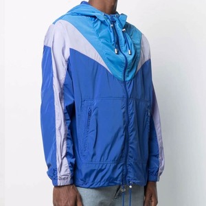 Vestes coupe-vent zippées avec poches pour hommes, design de qualité supérieure, Logo personnalisé à bas prix, haute qualité - Product Image 3