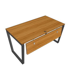 BFTB006-140x80cm Trapezoidal Bamboo Laptop <b>Desk</b> with Assembled Metal Legs <b>Folding</b> Feature and Drawer for School Use - Product Image 6