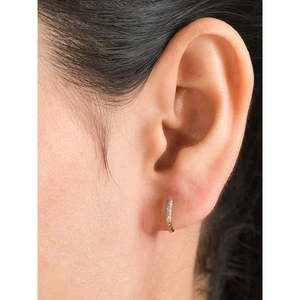 Everyday Elegant Diamond <b>Huggie</b> Earrings for Women for Daily Wear - Product Image 1