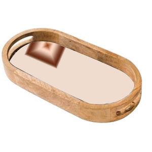 Plateau en bois de service de vaisselle de conception magnifique Offre Spéciale le petit déjeuner et le café plateaux de service pour les articles de restauration de cuisine - Product Image 6