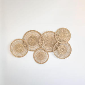 Ornement suspendu en herbe de mer, idées géniales pour la décoration de la pièce, art en raphia et en herbe de mer, décorations murales - Product Image 5