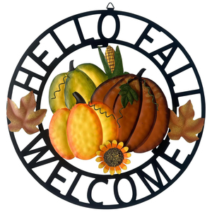 Excellente qualité à suspendre à la main citrouille automne bienvenue guirlande automne automne récolte décor pour porte d'entrée par ambiance style de vie - Product Image 6