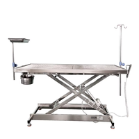 Table d'opération vétérinaire électrique en acier inoxydable 304, lit de chirurgie pour animaux de petite taille pour hôpital vétérinaire, pédale ACS02