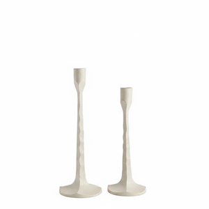 Ensemble de 3 bougeoirs coniques en laiton massif de qualité supérieure, design en forme de goutte dorée, pour la décoration de la maison et les mariages - Product Image 4