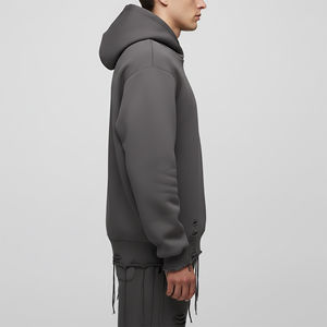 Sweat-shirts pour hommes en gros, streetwear, prix avantageux, grande taille, tendance, 100% coton, hiver, logo imprimé personnalisé, poids lourd - Product Image 6