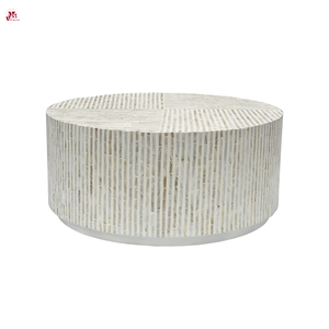 Mesa de Centro de Nácar Hecha a Mano al por Mayor, Muebles Elegantes con Incrustaciones de Concha para Exhibición Interior - Product Image 1