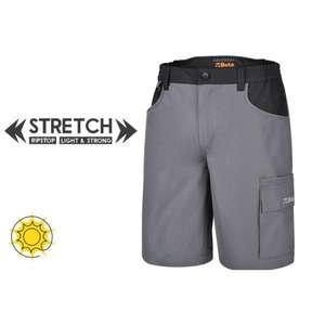 BETA Hombre Ligero Multibolsillo Trabajo Bermudas Estilo Elástico - Product Image 1