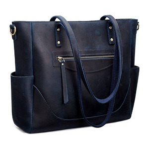 Nouveautés femmes 100% sac fourre-tout en cuir véritable avec logo imprimé personnalisé en cuir de vachette femmes dame sacs à bandoulière - Product Image 1