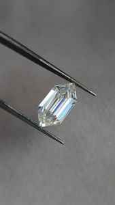 Moissanite hexagonale allongée incolore pour la fabrication de bagues, pierres lâches certifiées GRA, fabricant d'Inde - Product Image 2