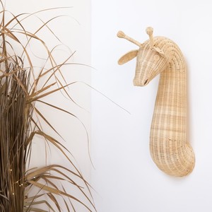 Handmade Rattan <b>Animal</b> <b>Head</b> Deer Kids Room Baby <b>Nursery</b> Bedroom Decor Unique Wall Hanger <b>Animals</b> - Product Image 6