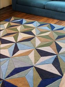 Custom Large Modern Geometrical Wool Area <b>Rug</b>/Carpet Hand-Tufted for Home <b>Bedroom</b> Living Room Office with Customized Size - Product Image 6