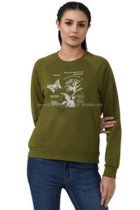 Sweat-shirt décontracté à col rond en molleton 100% coton imprimé pour femmes, hiver - Product Image 5