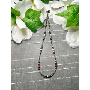 Handmade Navajo Fashion <b>Necklace</b> Strung <b>Opal</b> & Sterling Silver - Product Image 1