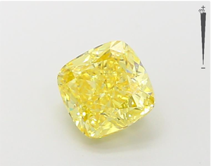 Wholesale 1.51ct Fancy Yellow Lab Grown Diamond <b>Cushion</b> Cut with VVS2 Clarity IGI Certified for Diamond Jewelry Making - Product Image 1