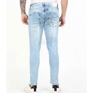 Pantalones Vaqueros de Hombre de Alta Calidad y Bajo Precio, Corte Recto, Cintura Media, 100% Algodón, Ecológicos y Personalizables para Venta en Línea - Product Image 2