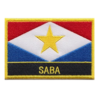 Logo Kustom Kualitas Tinggi Patch Nasional Bordir Bendera Negara Internasional Amerika