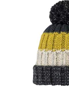 Custom Winter Knit <b>Beanie</b> Hat Black <b>Yellow</b> Grey With Pom Pom Thick Warm Soft Wool Acrylic Blend Custom Manufacturer Unisex Cap - Product Image 2