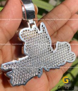 Nuevo lujoso totalmente helado letra personalizada Hip Hop colgante redondo corte brillante Moissanite VVs diamante 925 plata esterlina - Product Image 5