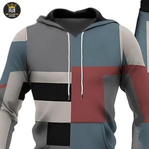 Premium Gym 100% algodón hombres Jogging Suit 2 piezas alta calidad a granel Jogger hombres chándal conjuntos - Product Image 5