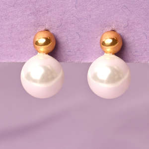Pendientes de Perlas de Plata de Ley 925 CLARA - Product Image 2