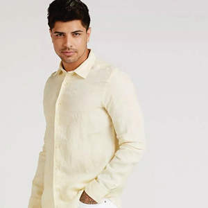 تصنيع المعدات الأصلية مخصص لون خالص طويل الأكمام جولة الرقبة البلوز عارضة مخطط تي شيرت للرجال - Product Image 2