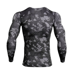 Peso ligero Slim Fit Hombres Camisas de compresión Entrenamiento Color personalizado Camisas de compresión de alta calidad - Product Image 3