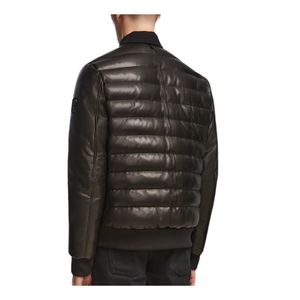 Veste d'hiver en peau de mouton véritable originale pour homme, col montant, logo frontal, imperméable, écologique, service OEM, haute qualité, sur mesure - Product Image 2