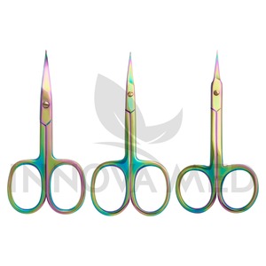 Petits ciseaux professionnels écologiques coupe-cuticules à pointe pointue incurvée pour coupe-manucure à ongles pour ciseaux à cuticules - Product Image 6