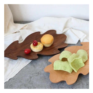 Plateau en bois du Vietnam, plateau en bois naturel au design organique, assiette en bois polyvalente pour restaurants et service à domicile - Product Image 4