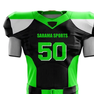 ชุดอเมริกันฟุตบอลเสื้อแขนสั้นระบายอากาศขนาดพลัสไซส์เครื่องแบบอเมริกันใส่สบายโลโก้ออกแบบได้ตามต้องการ - Product Image 2